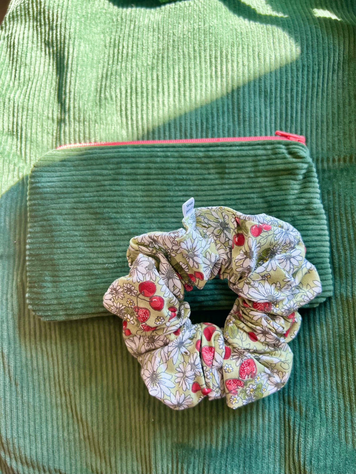 Green Corduroy Tote