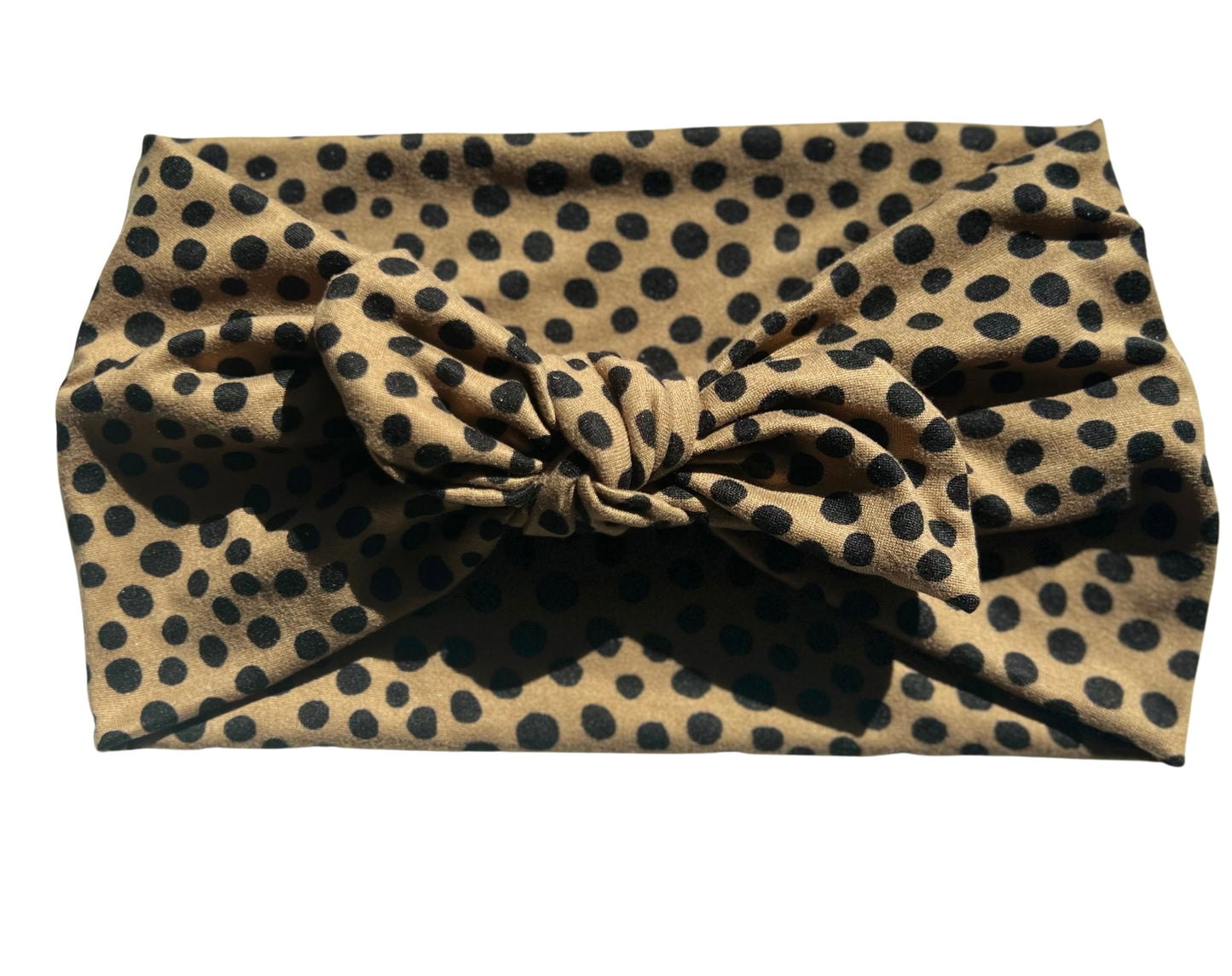 Brown Dotted Headband