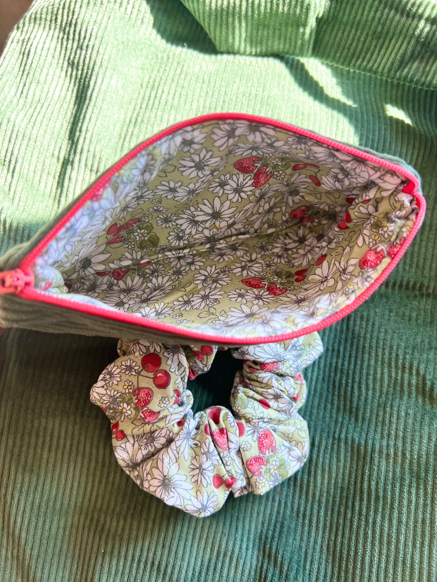 Green Corduroy Tote