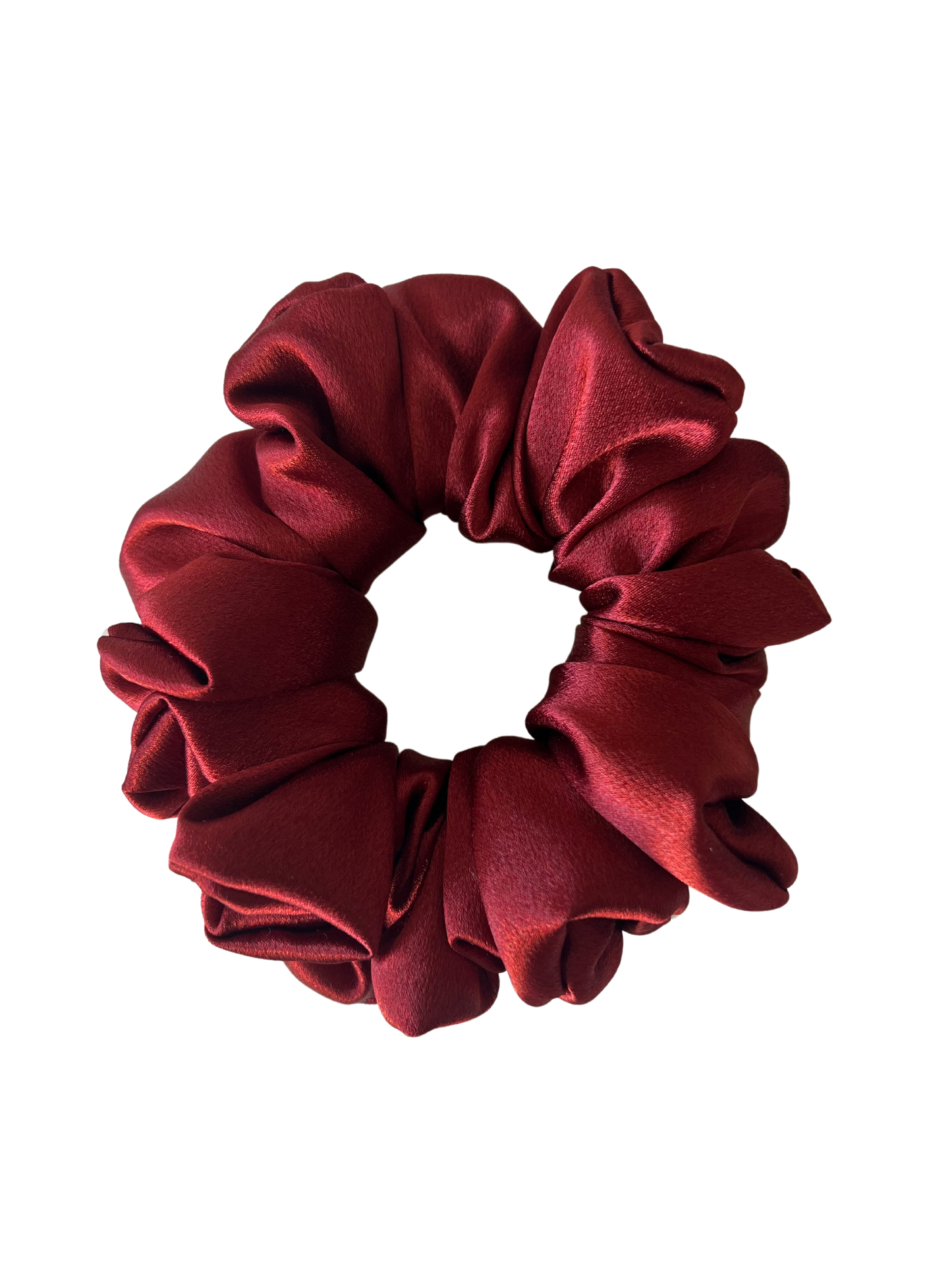 Satin Wine Scrunchie