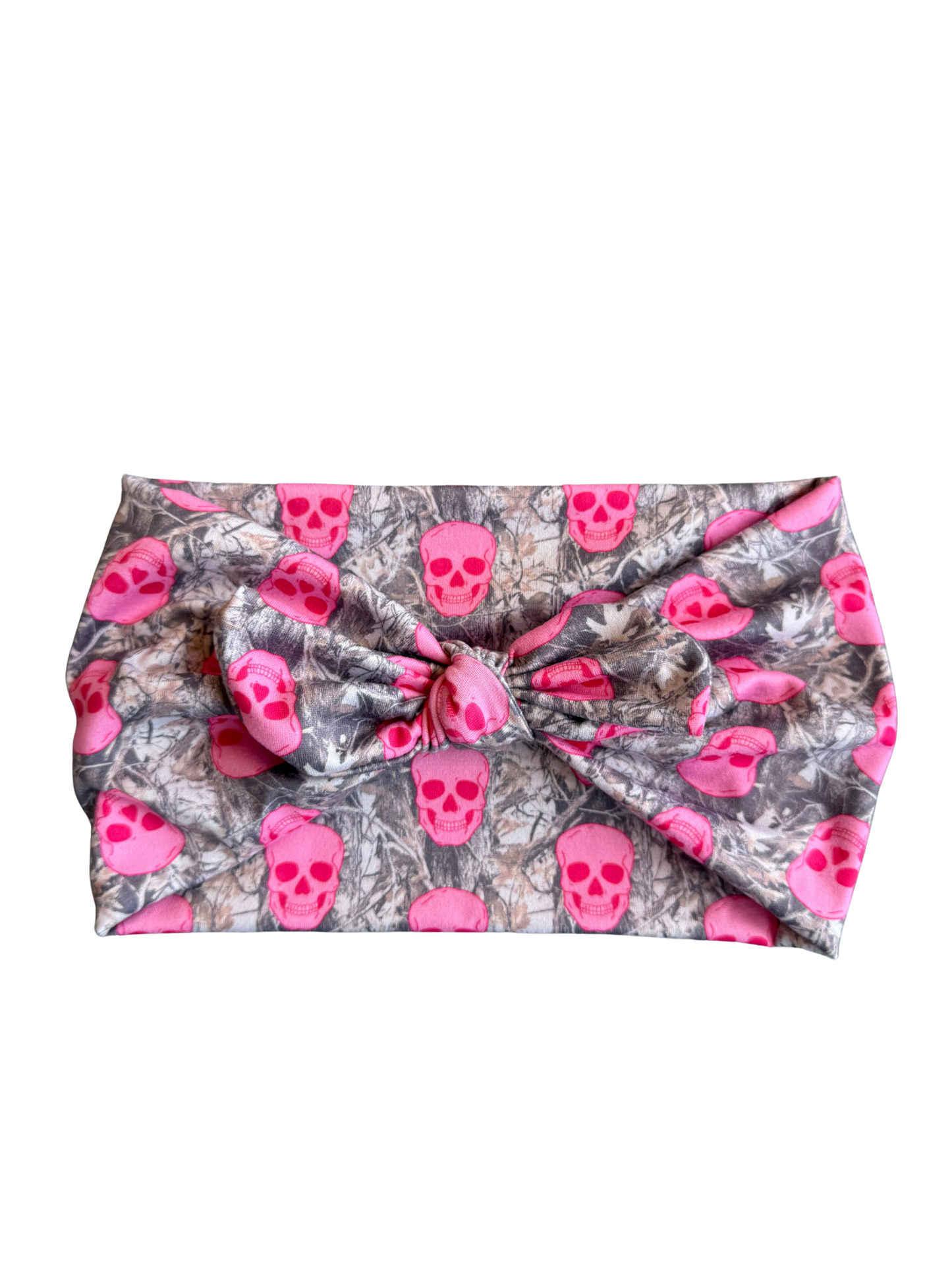 Camo Pink Skeleton Headband
