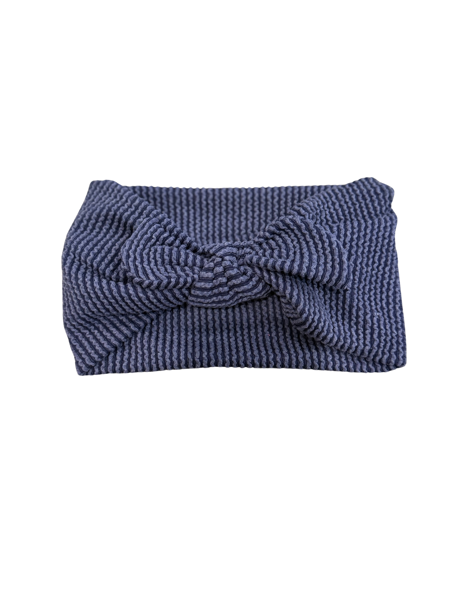 Navy Blue Ribbed Headband