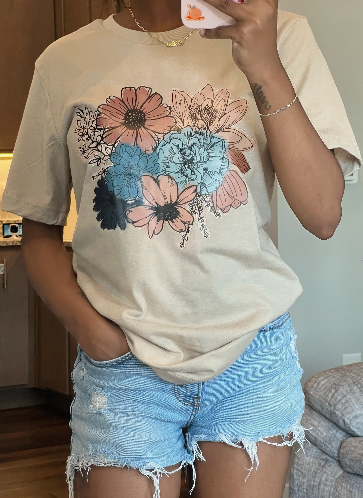 Watercolor Floral Tee