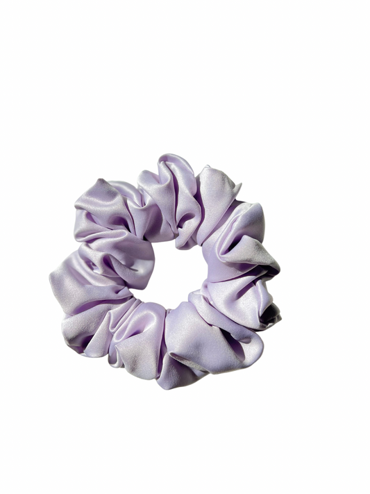 Lilac Sateen Scrunchie