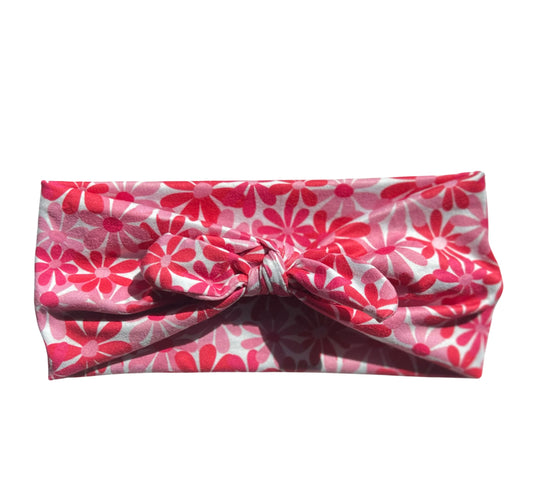 Pink Floral Headband For Littles