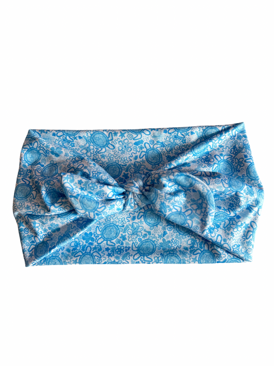 Blue Sea Turtle Headband