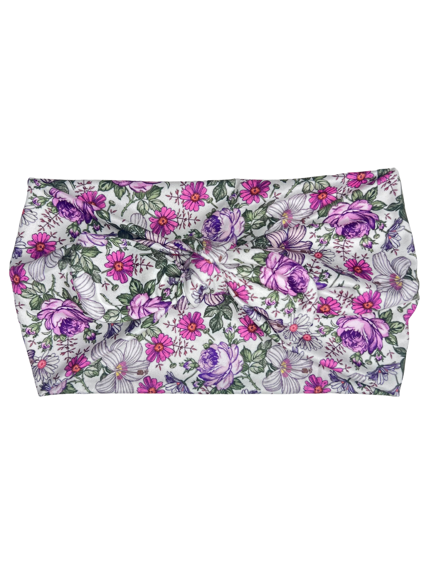 Purple Vintage Floral Headband