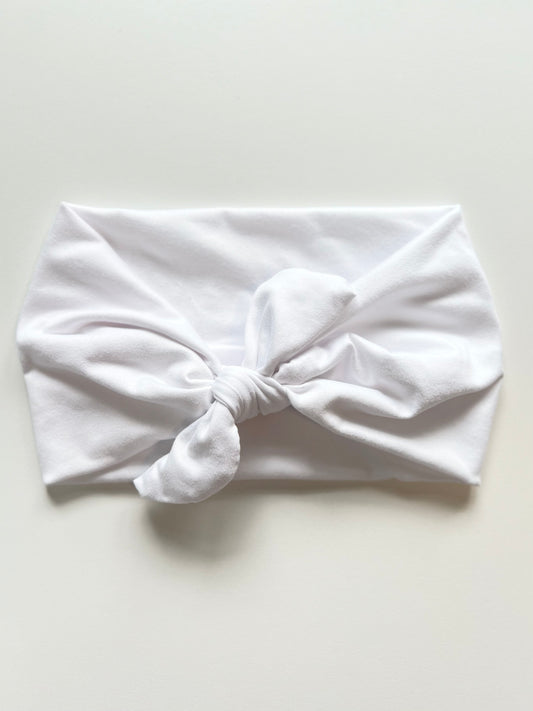 Solid White Headband (bow not included)
